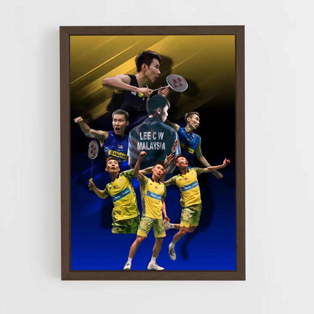 Poster Lee chong – affiche Badminton (vue 5)